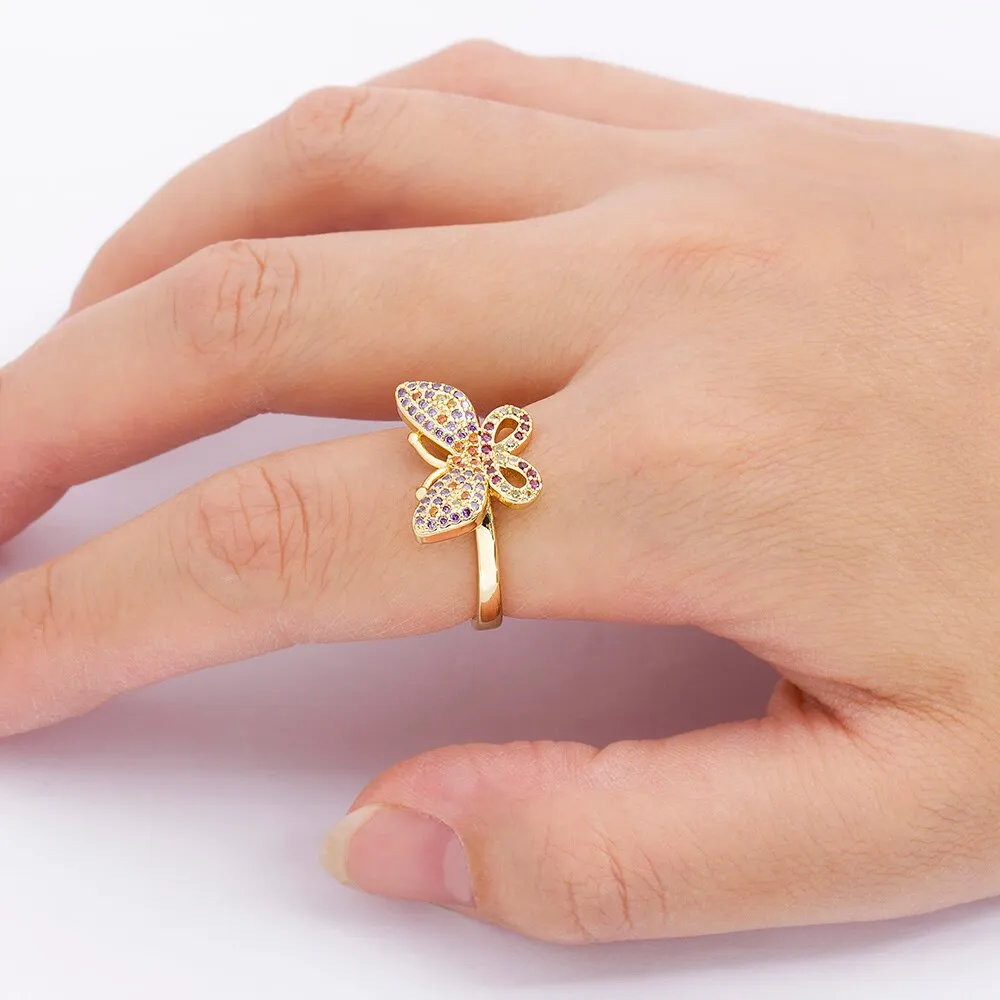 Fashion Design Elegant Butterfly Rings for Women