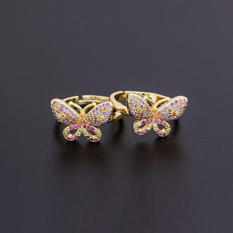 Fashion Design Elegant Butterfly Rings for Women