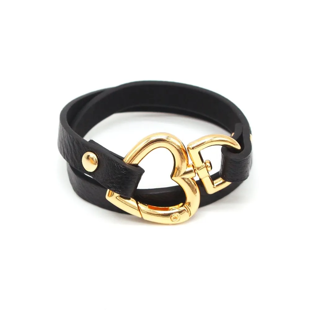 Fashion Ethnic Women Geometric Girl Trendy Print Wide Leather Bracelets