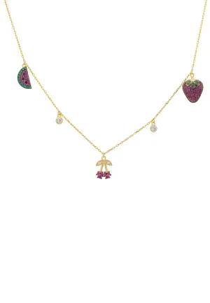 Feeling Fruity Choker Necklace Gold