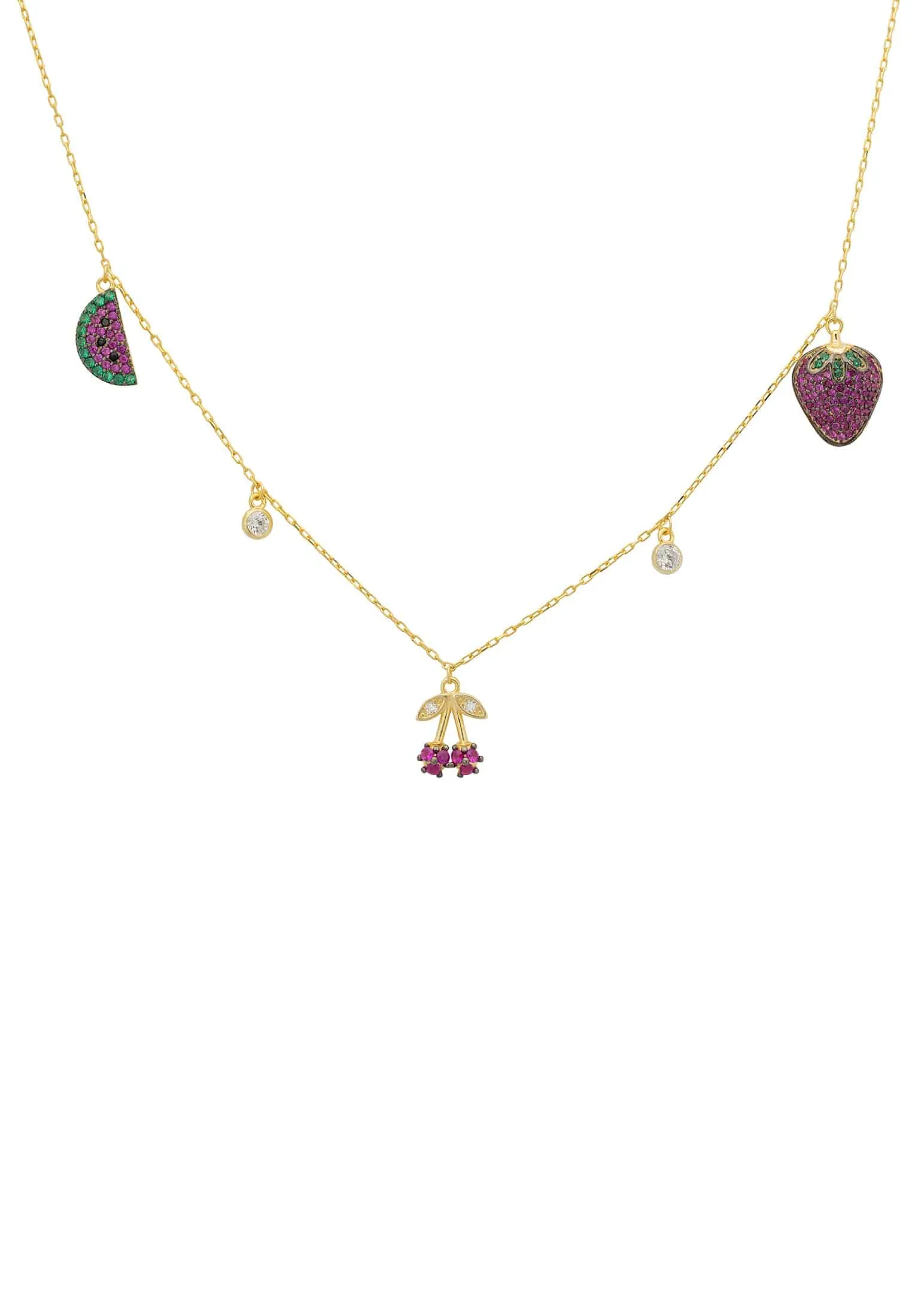 Feeling Fruity Choker Necklace Gold