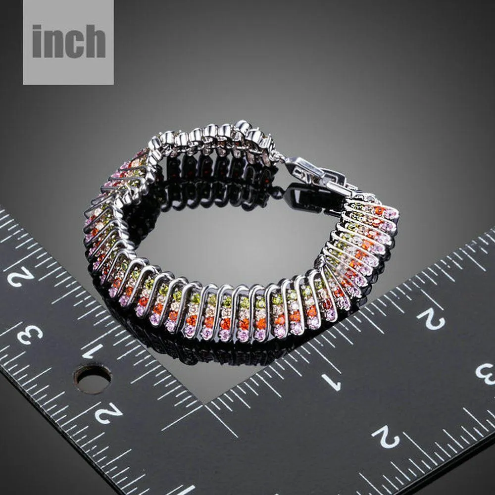 Fireflies Cubic Zirconia Cuff Bracelet