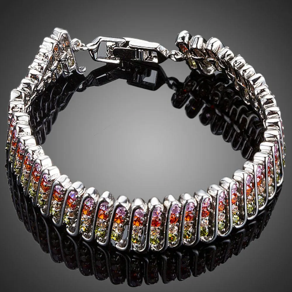 Fireflies Cubic Zirconia Cuff Bracelet