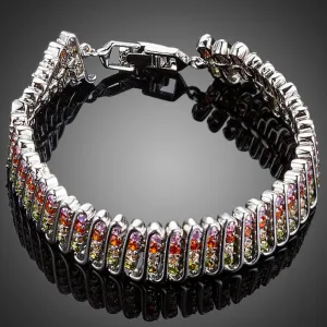 Fireflies Cubic Zirconia Cuff Bracelet