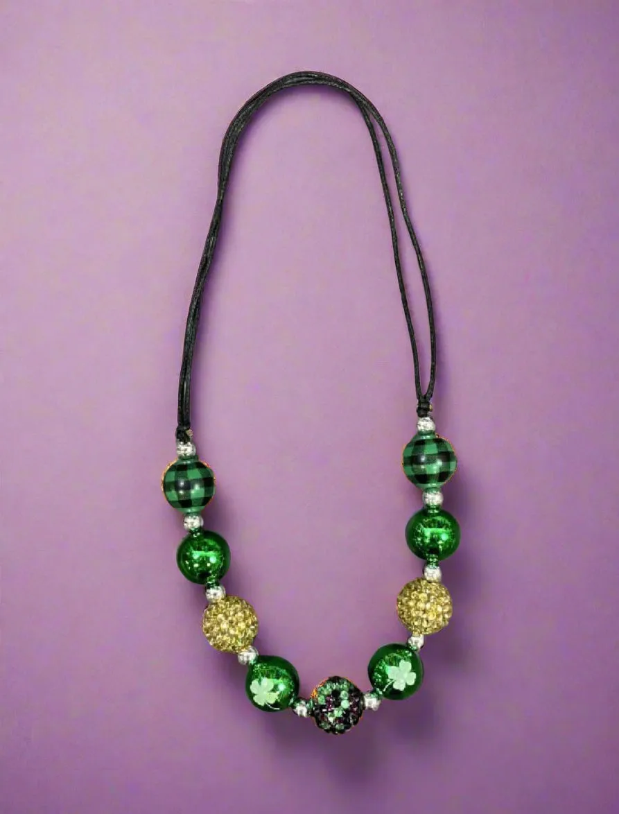 Four-Leaf Clover Adjustable Rope Necklace