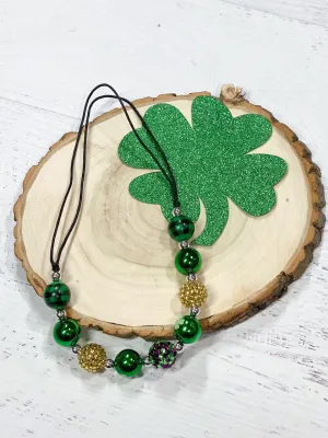 Four-Leaf Clover Adjustable Rope Necklace
