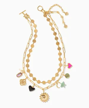 Frankie Charm Necklace Multi Mix