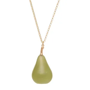 Gabriella Kiss 14k Serpentine Pear Pendant Necklace- 30"