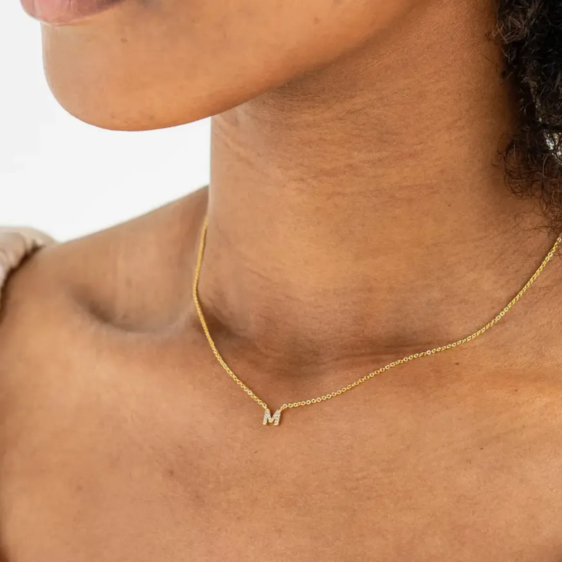 Gala Crystal Mini Initial Necklace Brenda Grands