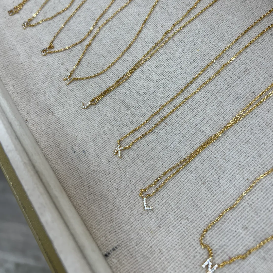 Gala Crystal Mini Initial Necklace Brenda Grands