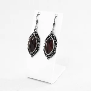 Garnet Drop Earrings