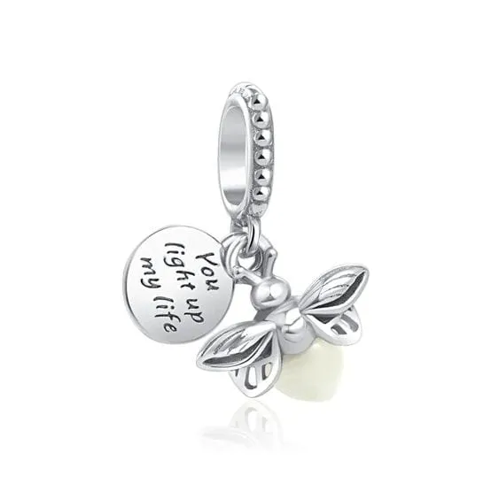 Glow-in-the-dark Firefly Dangle Charm