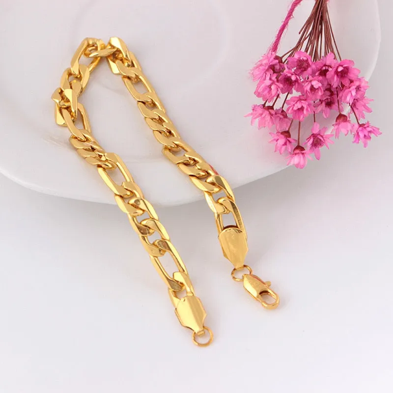 gold Bracelets geometry Chain