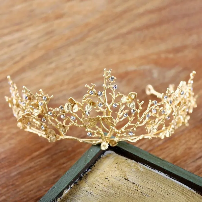 Golden Dragonfly Woodland Gatherer Crown