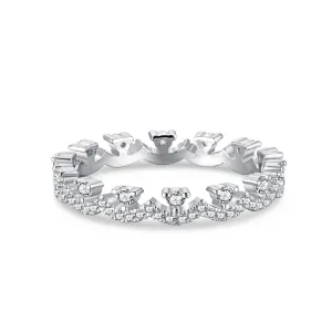 [Goodv]Elegant Resplendent Round Shape Party Ring