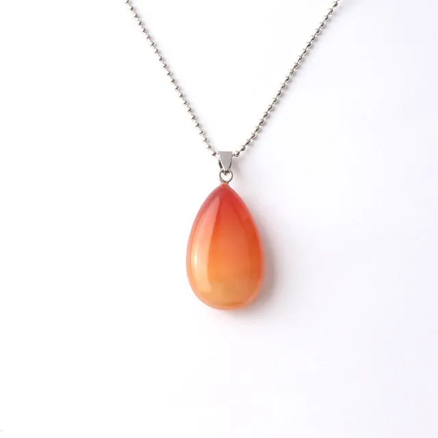 Healing Stone  Water Drop Pendants