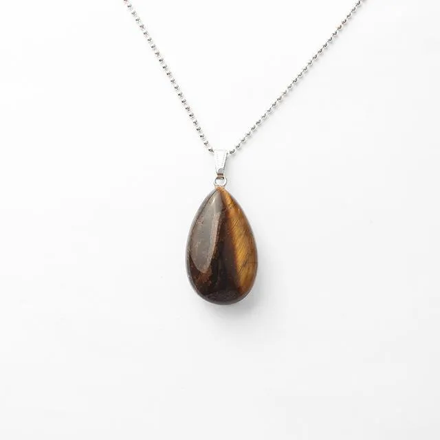 Healing Stone  Water Drop Pendants