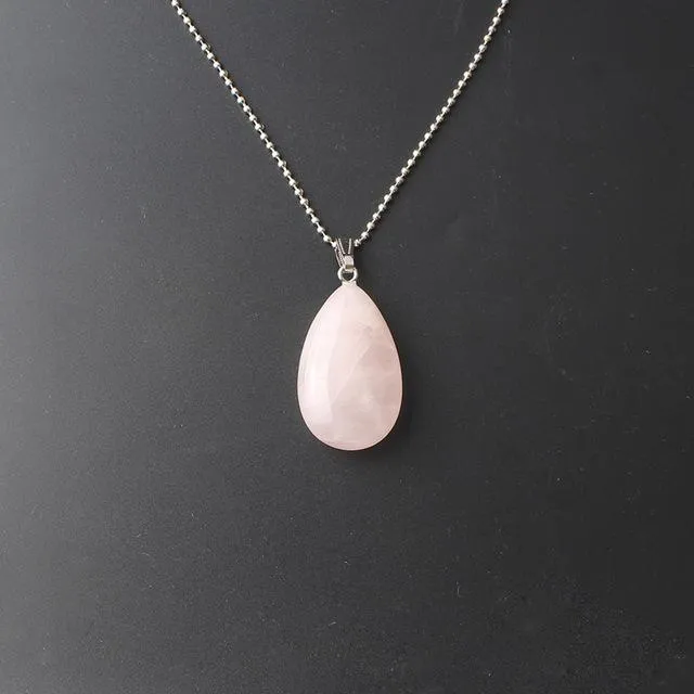 Healing Stone  Water Drop Pendants