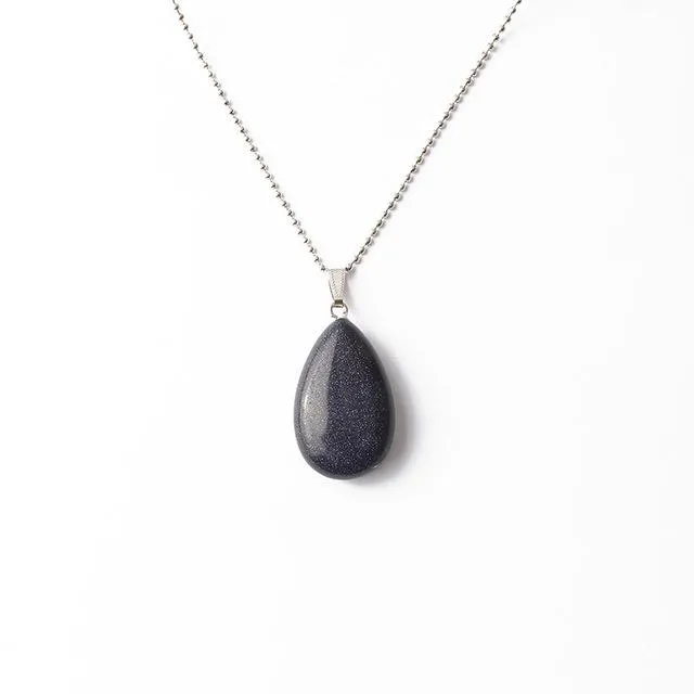 Healing Stone  Water Drop Pendants