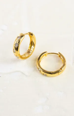 Hollow Hoop Glitz Earring