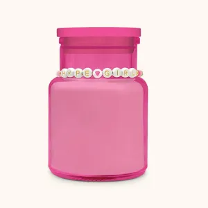Hype Girl Candle & Bracelet Set