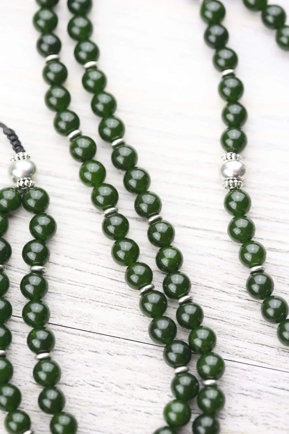 Jade Skull Impermanence Mala