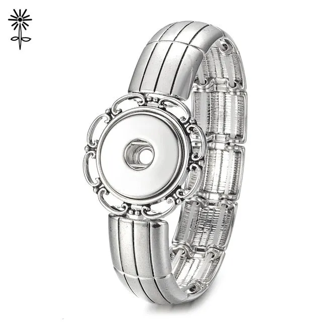 Jewerly Elastic Snap Bracelet Adjustable