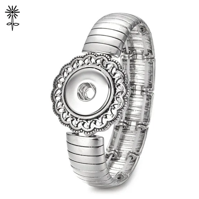 Jewerly Elastic Snap Bracelet Adjustable