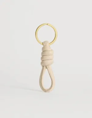 Juju & Co Clover Key Ring - Ivory