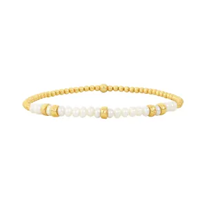 June Pearl and Rondelle Bracelet