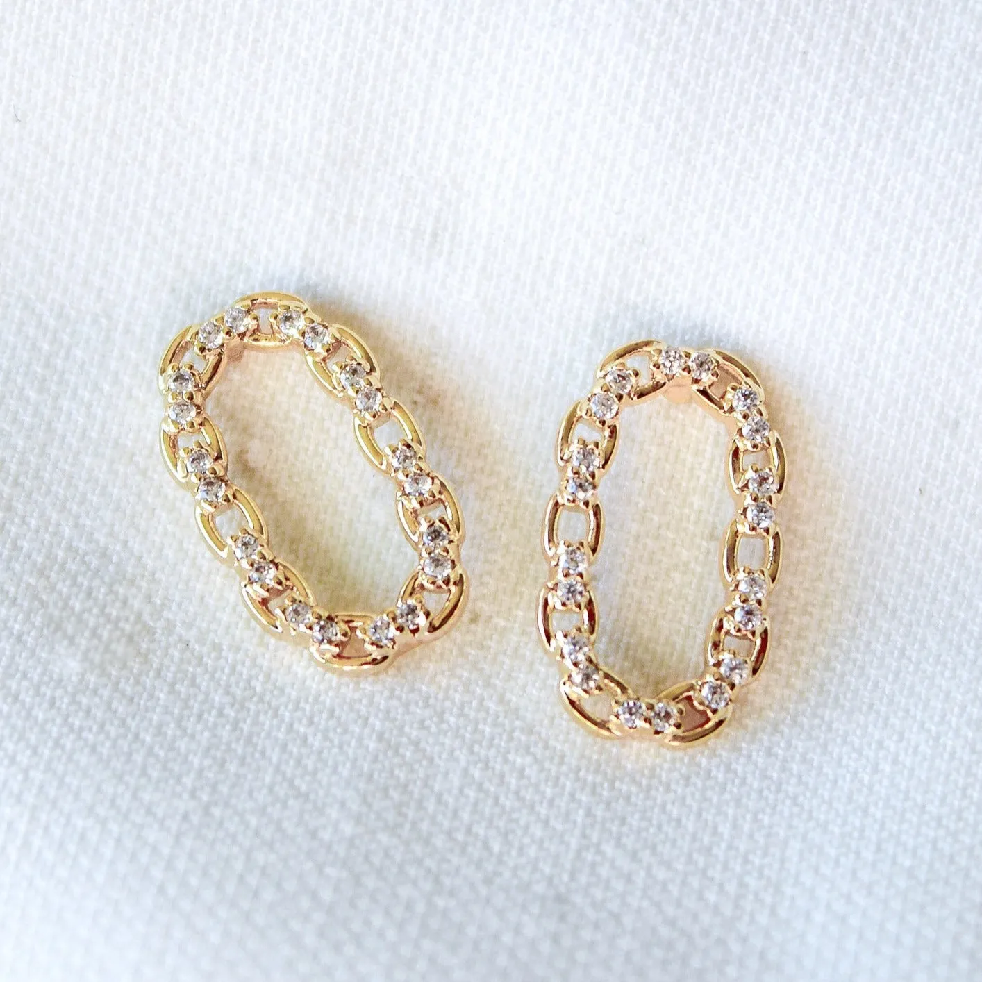 Kinsey Designs | Everly Gold Tone Post Earrings with CZ Crystal Accents