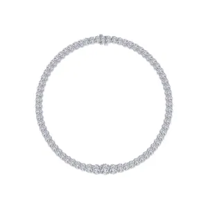 Lafonn 59 CTW Graduated Tennis Necklace