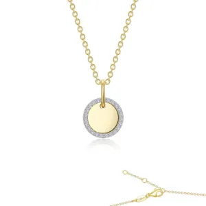 Lafonn Round Disc Pendant Necklace