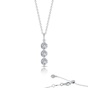 Lafonn Three-Stone Pendant Necklace