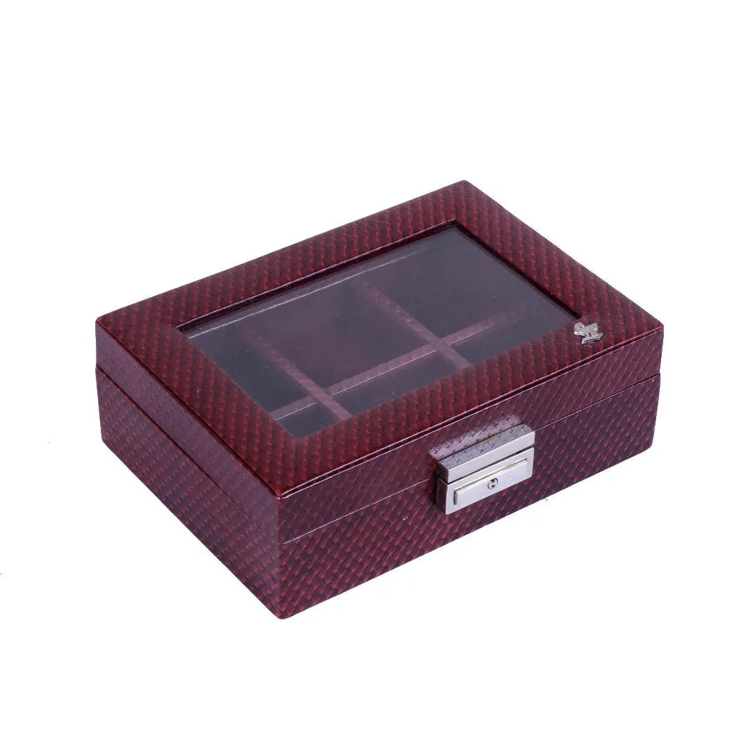 Leather Cufflink's  Box ( 6 Pairs)