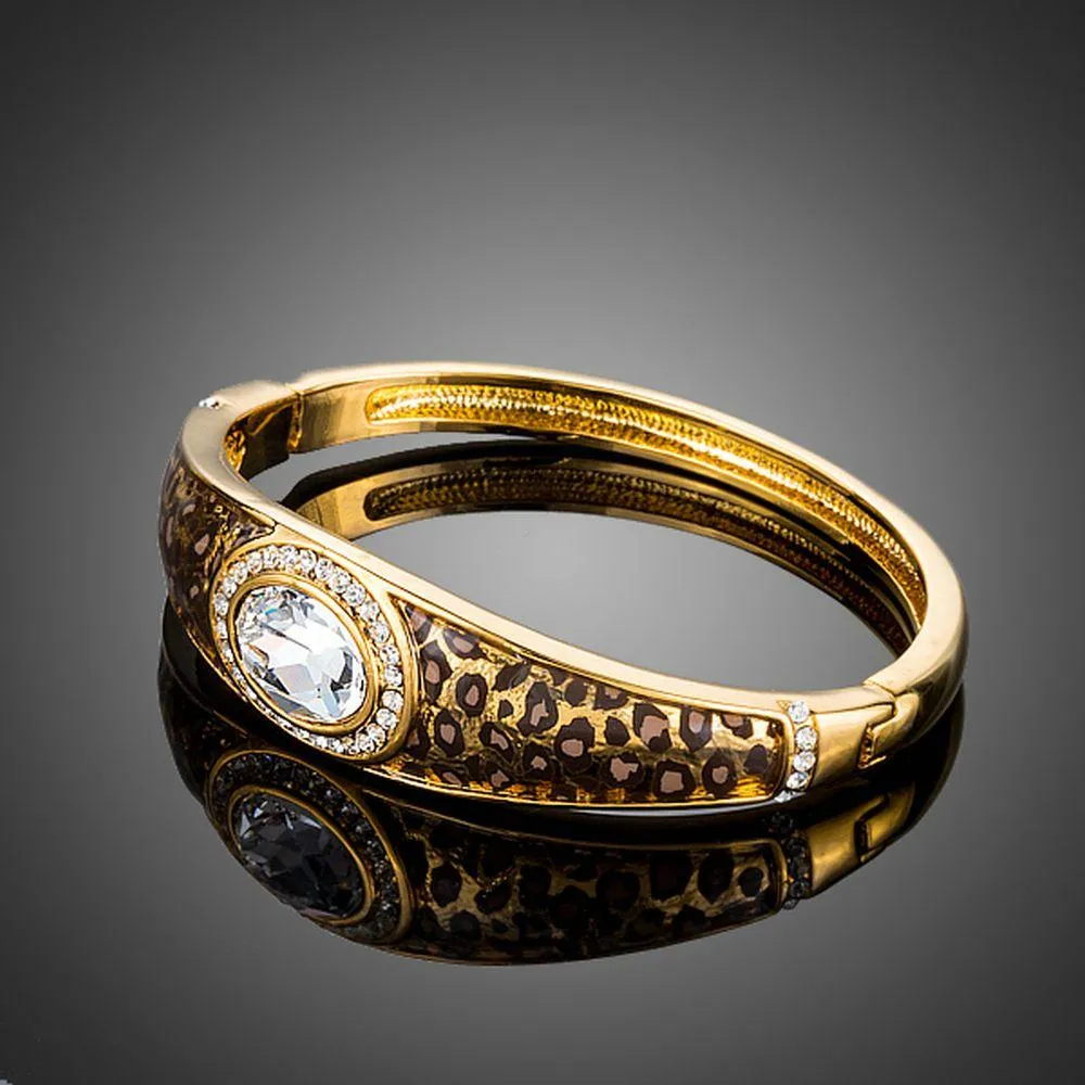 Leopard Crystal Bangle -KBQ0065