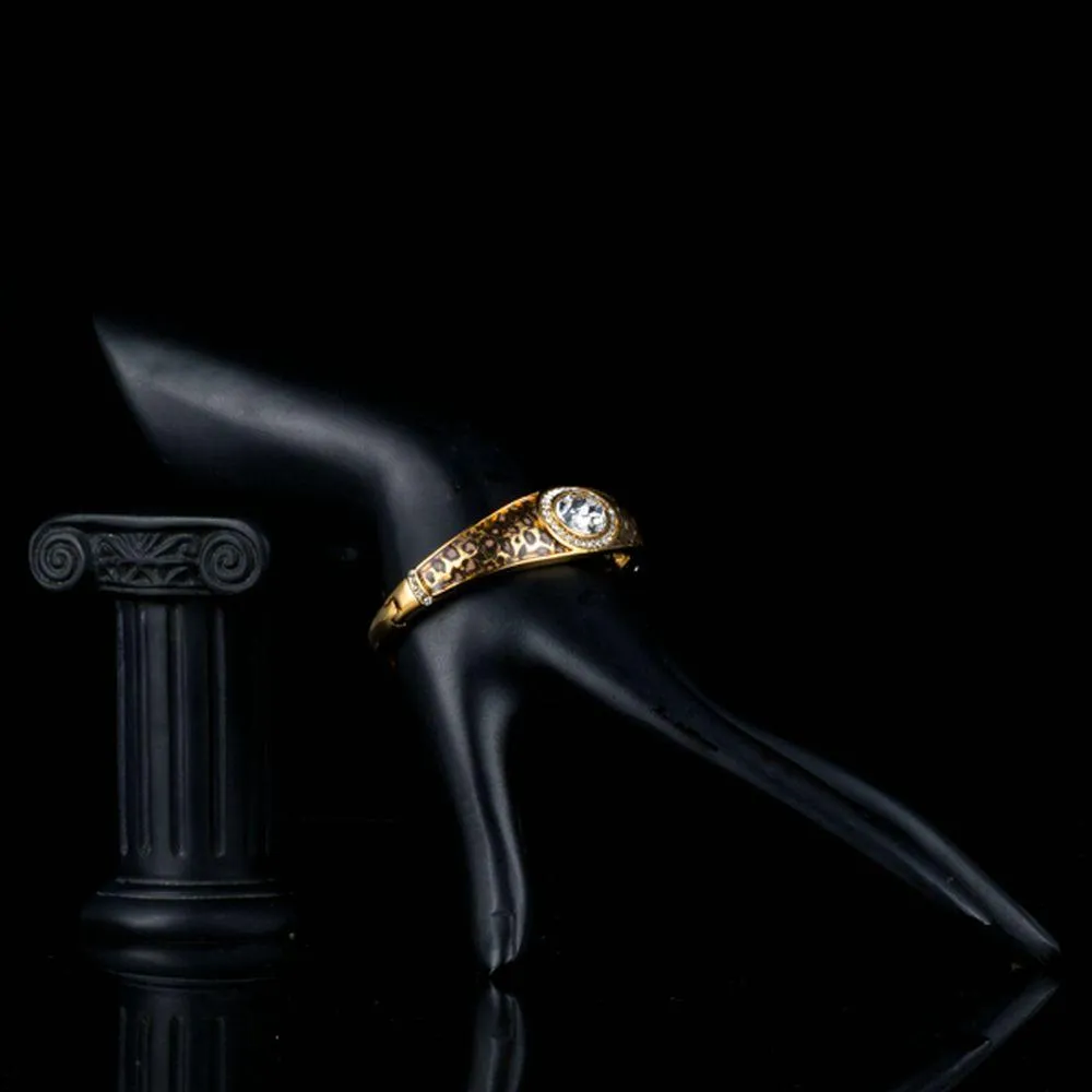 Leopard Crystal Bangle -KBQ0065