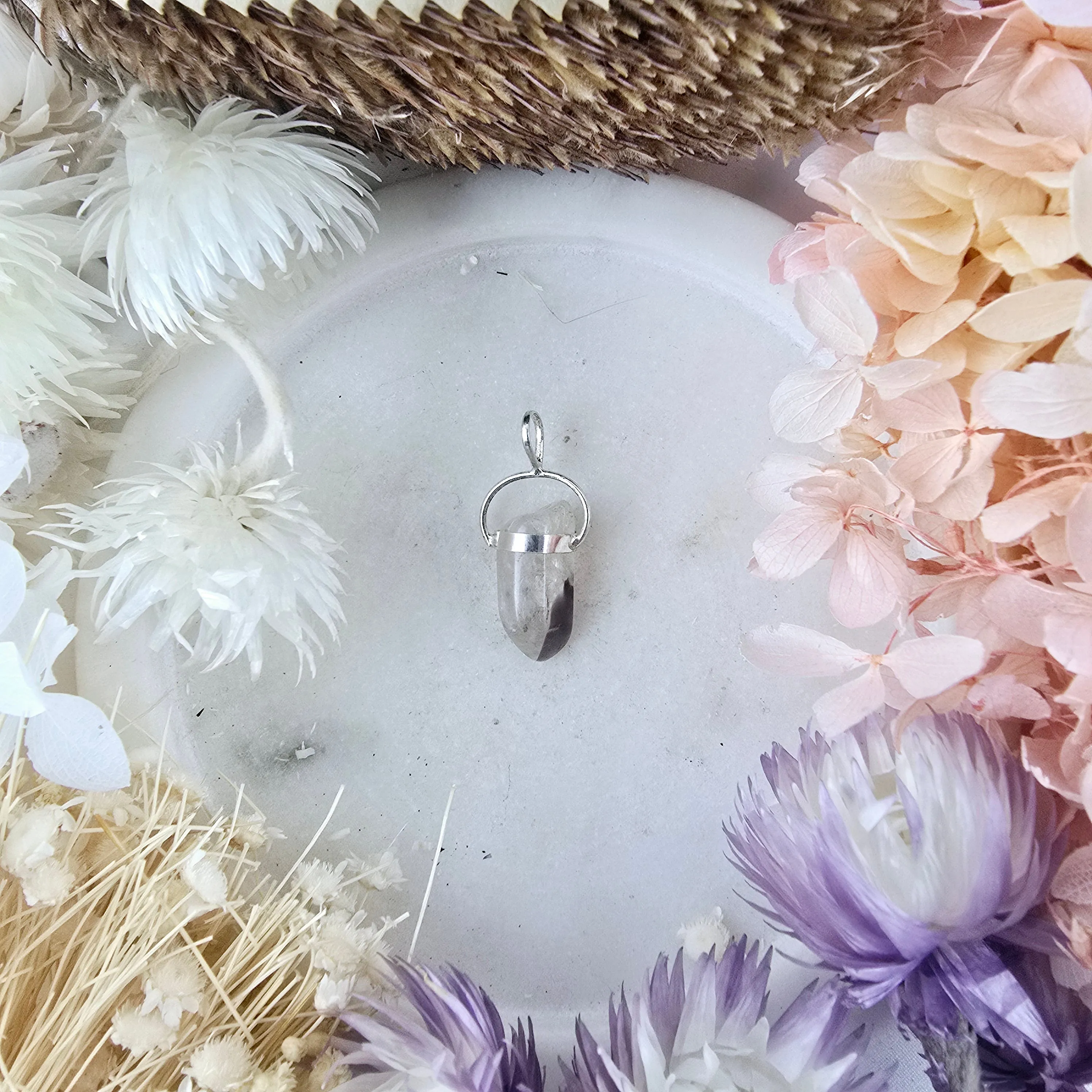 Lithium Quartz Tumbled Pendant