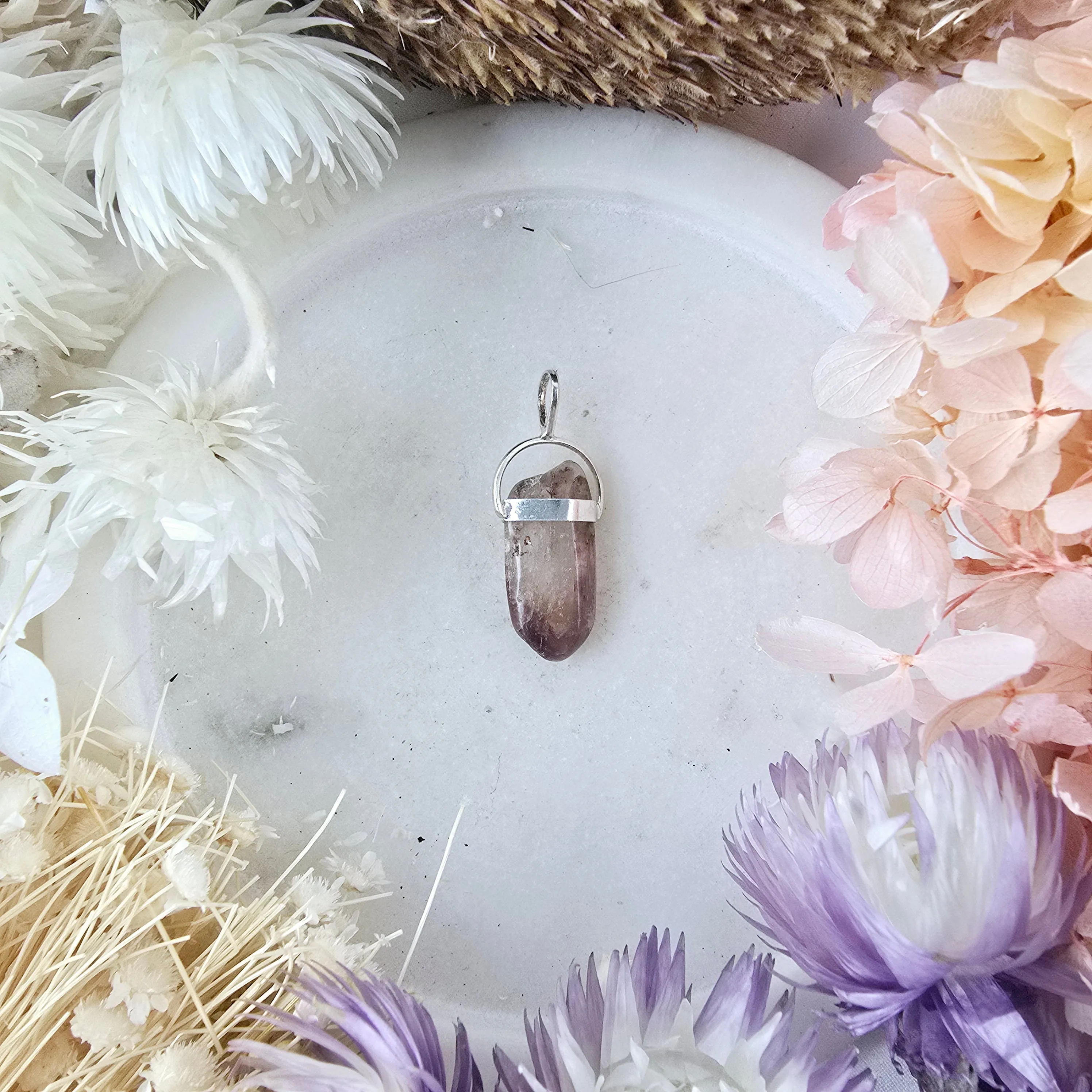Lithium Quartz Tumbled Pendant