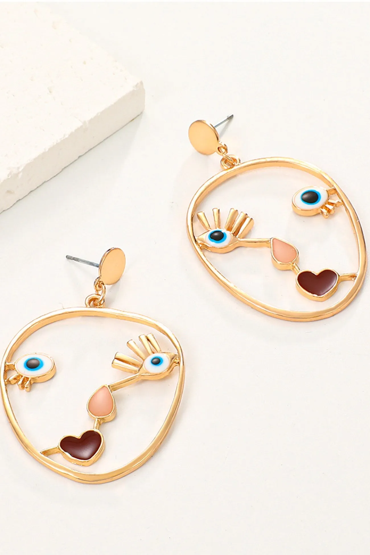Loookus - Abstract Face Earrings