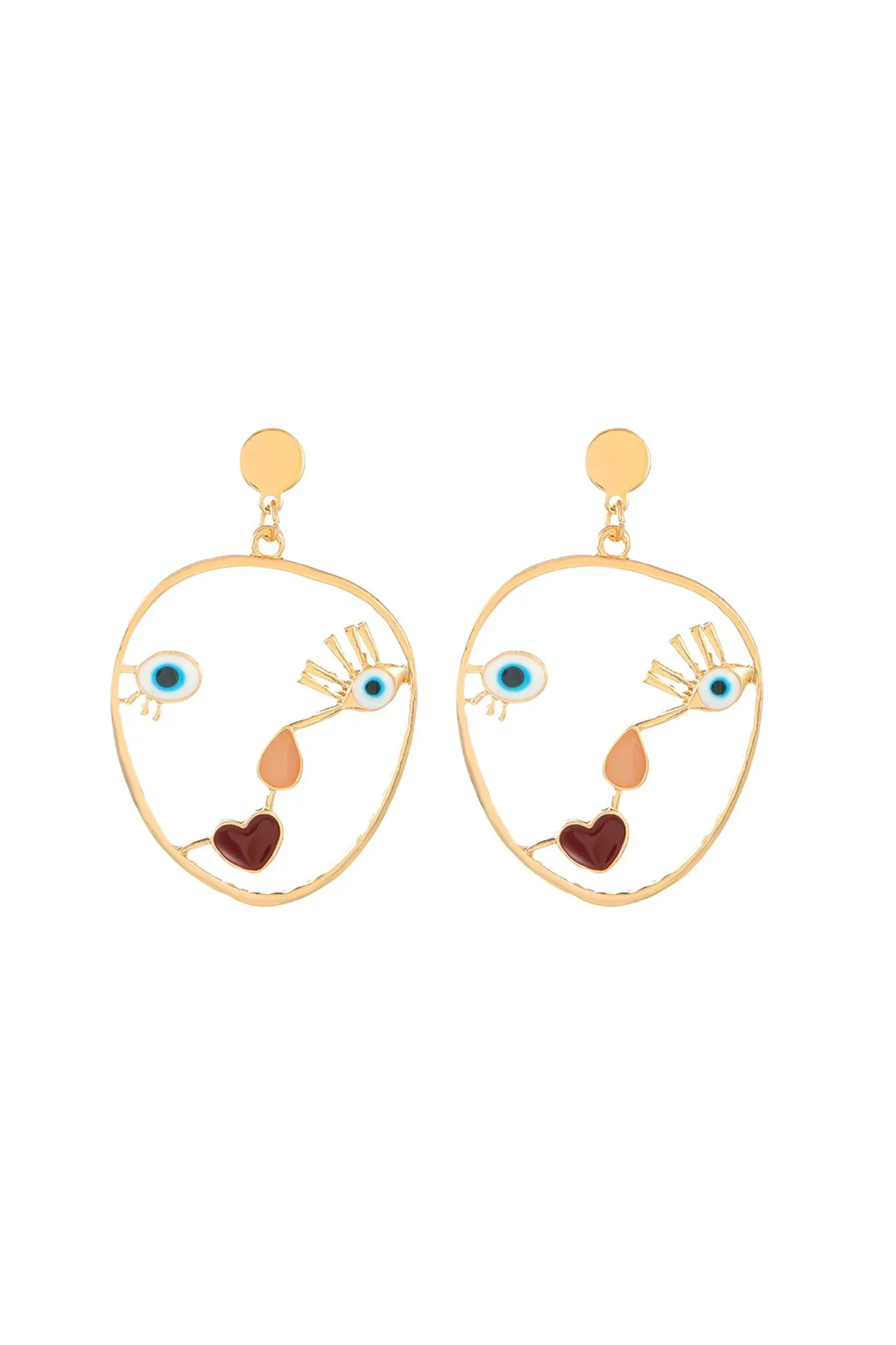 Loookus - Abstract Face Earrings