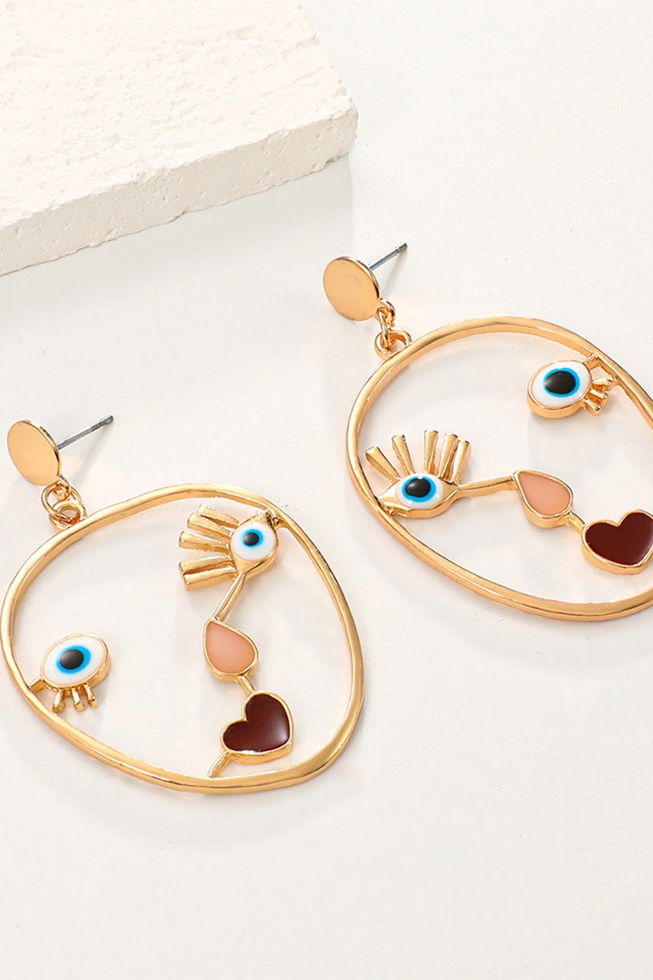 Loookus - Abstract Face Earrings