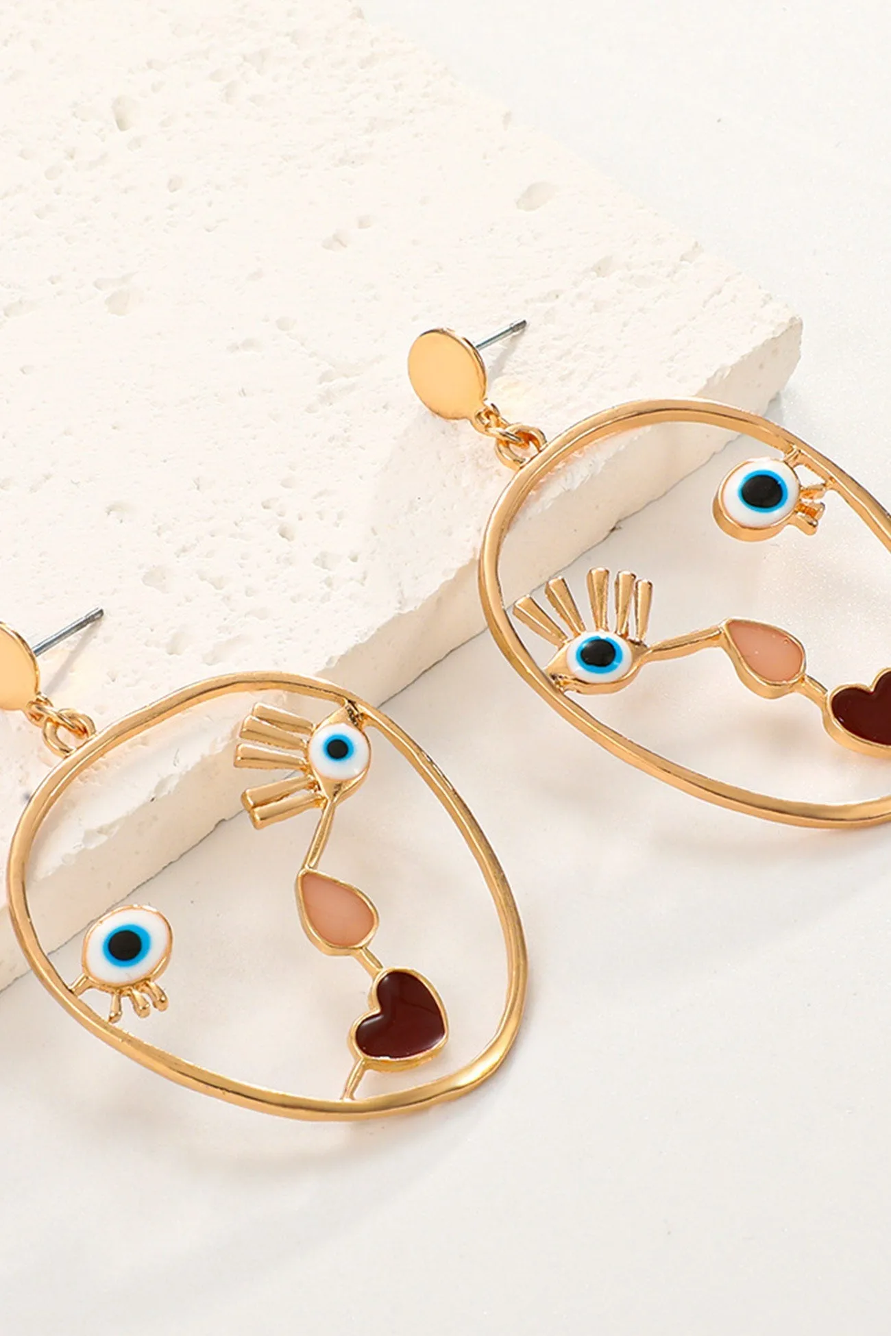 Loookus - Abstract Face Earrings