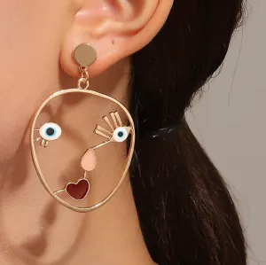 Loookus - Abstract Face Earrings