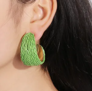 Loookus - Bohemian Raffia Handwoven Earrings