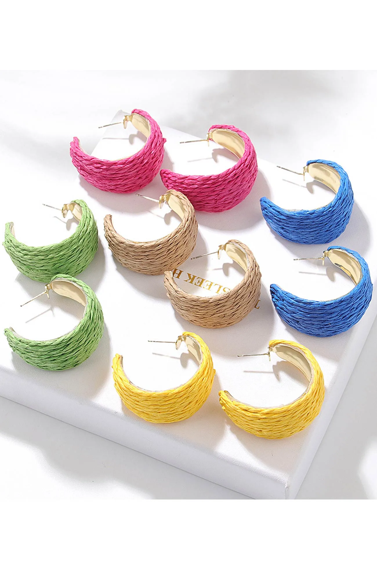 Loookus - Bohemian Raffia Handwoven Earrings