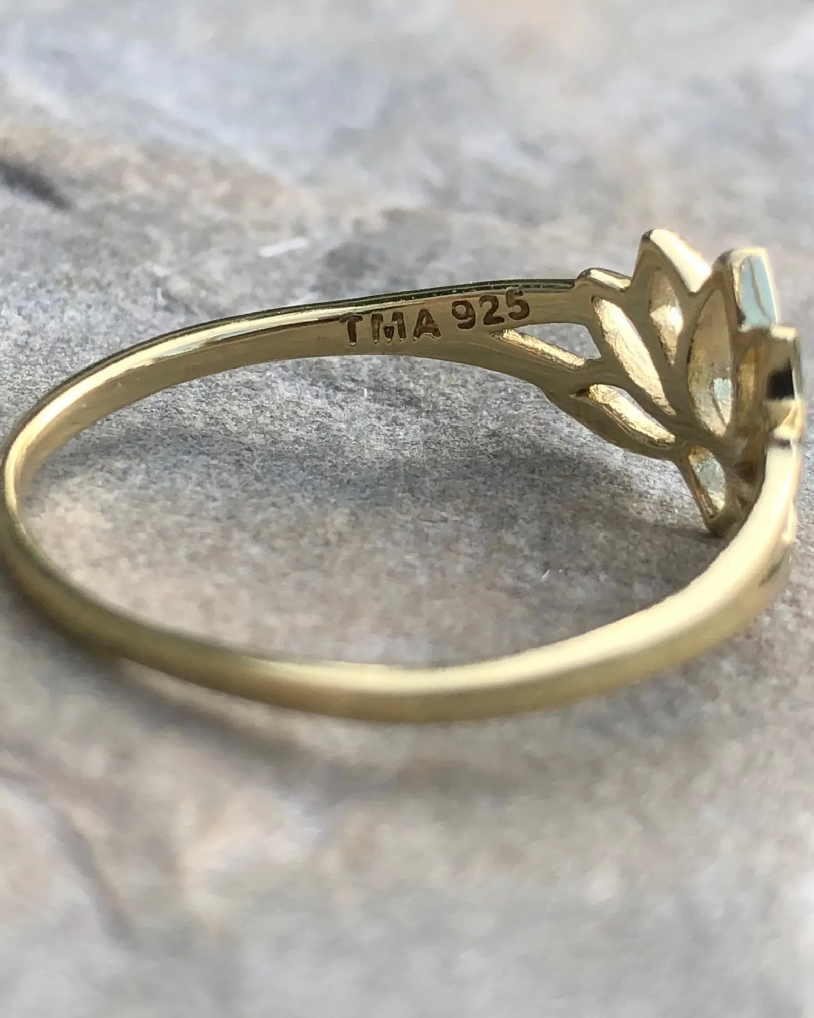 Lotus Ring Gold Vermeil