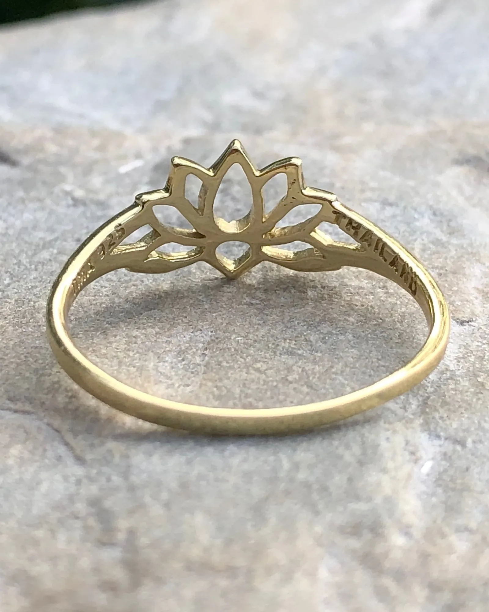 Lotus Ring Gold Vermeil