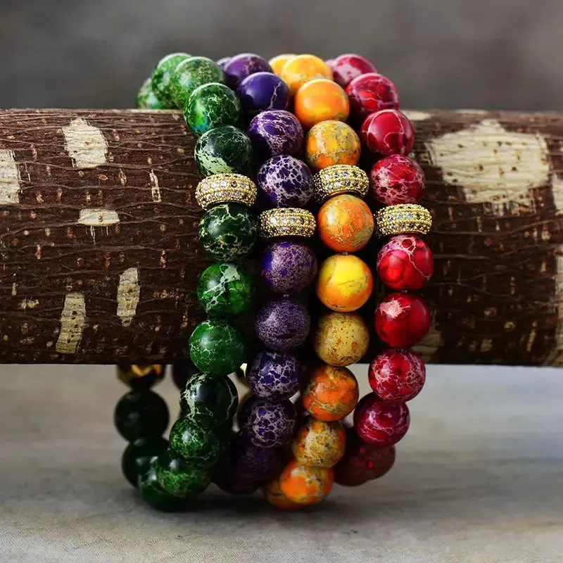 LOVCIA Natural Stone Beaded Bracelet