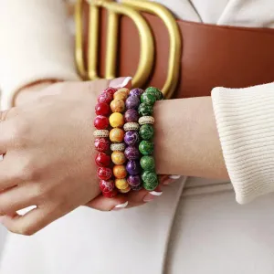 LOVCIA Natural Stone Beaded Bracelet